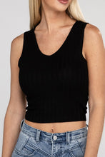 Load image into Gallery viewer, ZENANA Ribbed Scoop Neck Cropped Sleeveless Top