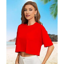 Load image into Gallery viewer, Loose Fit Half Drop Shoulder Short Sleeve Top, MEDIUM, 2I-167T001