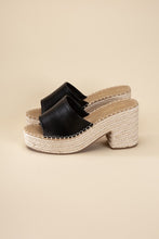 Load image into Gallery viewer, LOCK-1 ESPADRILLE MULE HEELS