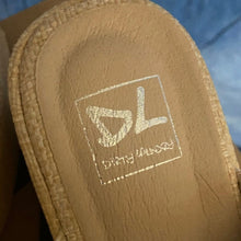 Load image into Gallery viewer, New Open Toe Tan Wedge Sandals sz 9.5, SL1-128S002