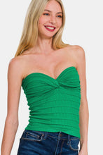 Load image into Gallery viewer, Zenana Ruched Twisted Sweetheart Neck Top