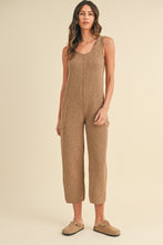 Load image into Gallery viewer, MABLE Sleeveless Knit Crop Jumpsuit with Pockets