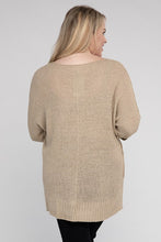 Load image into Gallery viewer, eesome Plus Size Crew Neck Knit Sweater