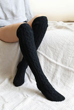 Load image into Gallery viewer, Knee High Cable Knit Socks