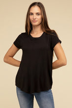 Load image into Gallery viewer, ZENANA Round Hem Rayon Short Sleeve Top