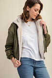 Sweet Generis REVERSIBLE ALL WEATHER FUR LINED BOMBER JACKET