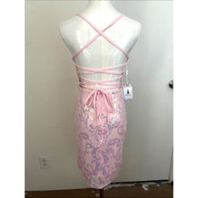 Load image into Gallery viewer, Spaghetti Straps Sparkly Sequins Bodycon Mini Dress, XS, 21F-195D001