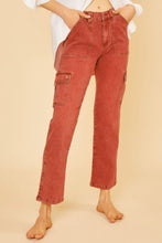 Load image into Gallery viewer, Annie Wear Straight Leg Jeans with Cargo Pockets