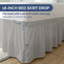 Load image into Gallery viewer, Wrap Around Dust Ruffle Bed Skirt, 19I-181H005