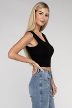 Load image into Gallery viewer, ZENANA Ribbed Scoop Neck Cropped Sleeveless Top