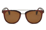 Round Brow-Bar Fashion Sunglasses