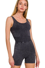 Load image into Gallery viewer, Washed Sports Romper With Removable Bra Pad