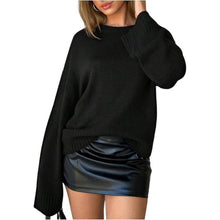 Load image into Gallery viewer, Casual Ribbed Knit Crewneck Sweater, Small, 22I-197T008