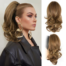 Load image into Gallery viewer, 14 Inch Soft Wavy Pony Tail Claw Clip Ponytail Extension, 18A-198H003