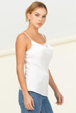 HYFVE TWO STRAP CAMI WITH LACE TOP