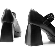 Load image into Gallery viewer, High Chunky Platform Closed Toe Block Heels Shoes, Size 8, 18BB-185S001