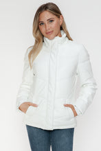 Load image into Gallery viewer, Snobbish Pocketed Zip Up Turtleneck Puffer Jacket