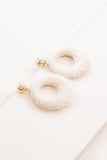 Lovoda Fuzzy Mod Circle Earrings