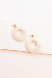 Lovoda Fuzzy Mod Circle Earrings