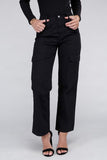 Ambiance Apparel Everyday Wear Elastic-Waist Cargo Pants