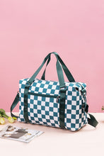 Load image into Gallery viewer, Zenana Checkered Multi-Pocket Travel Bag