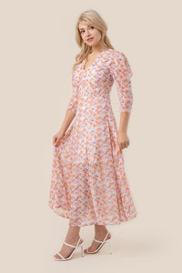 Lilou V neck maxi dress