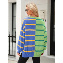 Load image into Gallery viewer, Crew Neck Knitted Color Block Lightweight Sweater, 2A-1313T004, 005, 132