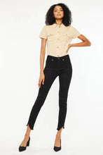 Load image into Gallery viewer, High Rise Frayed Hem Skinny Jeans Front