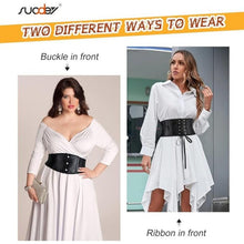 Load image into Gallery viewer, Underbust Boned Lace Up Bustier Waspie Belt, 15C-194Belt002