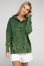 Load image into Gallery viewer, ZENANA French Terry Acid Wash Kangaroo Pocket Hoodie