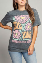 Load image into Gallery viewer, Lotus Fashion Collection Wild Love Where The Flowers Bloom Graphic Top