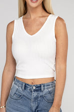 Load image into Gallery viewer, ZENANA Ribbed Scoop Neck Cropped Sleeveless Top