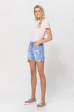 VERVET by Flying Monkey XS-S-M-L - DISTRESSED BOYFRIEND SHORTS W CUFFS