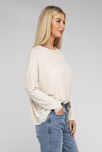 Load image into Gallery viewer, ZENANA Washed Ribbed Dolman Sleeve Round Neck Top