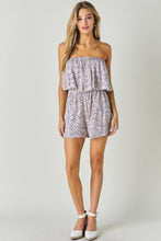 Load image into Gallery viewer, WOVEN LEOPARD PRINT UBE ROMPER