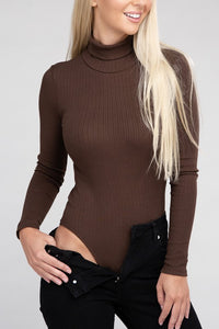 Ambiance Apparel Long-Sleeve Turtleneck Bodysuit