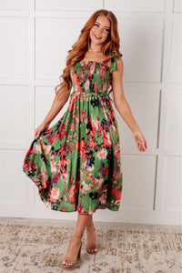 Jodifl A Little While Longer Dress in Green