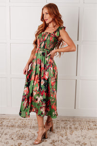 Jodifl A Little While Longer Dress in Green