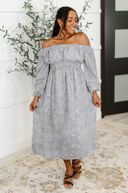 143 Story All Is Well Dress In Opal Gray