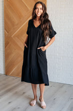 Load image into Gallery viewer, VERY J Always Learning Dolman Sleeve Dress in Black