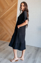 Load image into Gallery viewer, VERY J Always Learning Dolman Sleeve Dress in Black