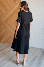 Load image into Gallery viewer, VERY J Always Learning Dolman Sleeve Dress in Black