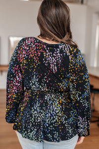 WHITE BIRCH As It Happened Faux Wrap Top