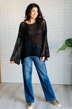 Load image into Gallery viewer, WHITE BIRCH Ask Anyway Fishnet Sweater