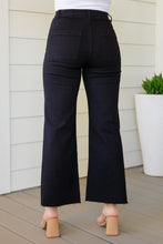 Load image into Gallery viewer, Annie Wear August High Rise Wide Leg Crop Jeans in Black