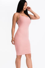 Load image into Gallery viewer, Ribbed Cami Soft Bodycon Dress (CAPELLA)