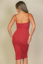 Load image into Gallery viewer, Ribbed Cami Soft Bodycon Dress (CAPELLA)