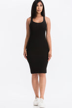 Load image into Gallery viewer, Ribbed Back Slit Bodycon Dress (CAPELLA)