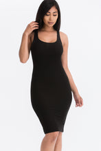Load image into Gallery viewer, Ribbed Back Slit Bodycon Dress (CAPELLA)