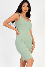 Load image into Gallery viewer, Ribbed Back Slit Bodycon Dress (CAPELLA)